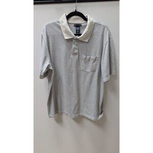 Knights Bridge White/Navy Striped Polo Shirt